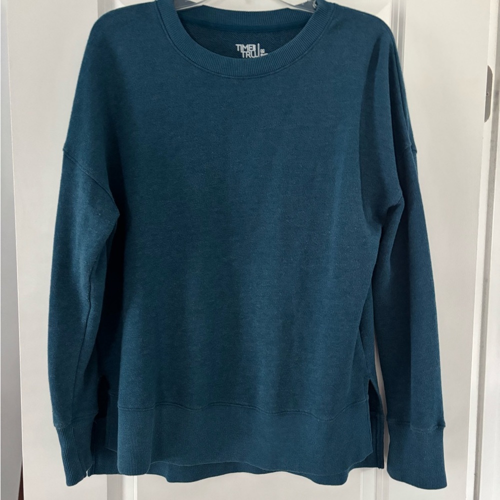 Time and Tru Deep Blue Pullover